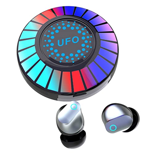 YOVDA Wireless Earbuds, Gaming Bluetooth Earbuds with Charging Case Led Lights, 45ms Low-Latency Stereo Headphone for Gaming/Running/Fitness/Work…