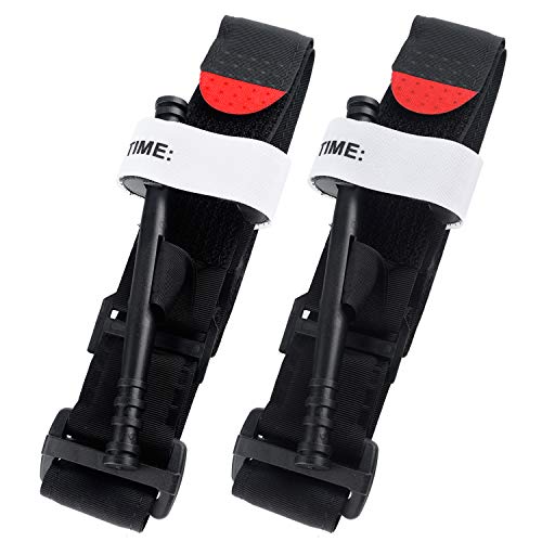 Tourniquet, 2 pack - The Fastest, Safest, Most Effective Combat Hemostatic Control Single-Handed Application for Military Tactical First Aid Medical Battle Tourniquets