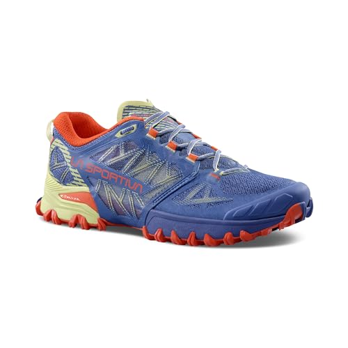 La Sportiva Womens Bushido III - Performance Mountain/Trail Running Shoes, Moonlight/Zest, 9