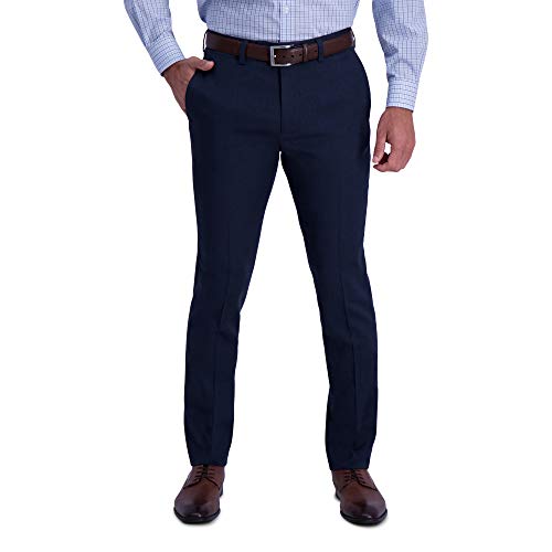 Louis Raphael Men's Slim Fit Dress Pant, Dusk Blue, 32W X 32L