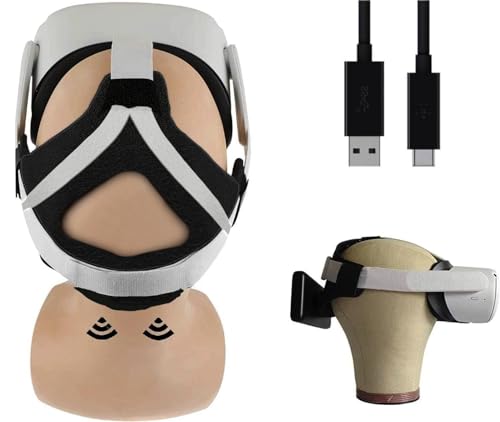 3 in 1 Accessory for Meta Quest 3 - Comfort Strap, Magnetic Battery Dock and Counter Balance (for Power Banks | Charging Cable Included) (Black)