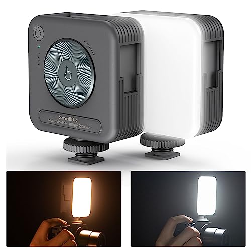 SmallRig P96 LED Video Light, Portable Camera Lights, 96 LED Beads for Photography Video Lighting, Rechargeable 2200mAh CRI 95+ 2700-6500K w 3 Cold Shoe 3286B