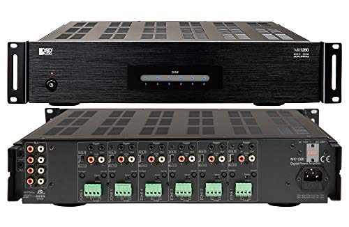 OSD Audio 6 Zone 12-Channel Digital Amplifier, 80W/Channel, Distributed Audio & Home Theater - MX1280