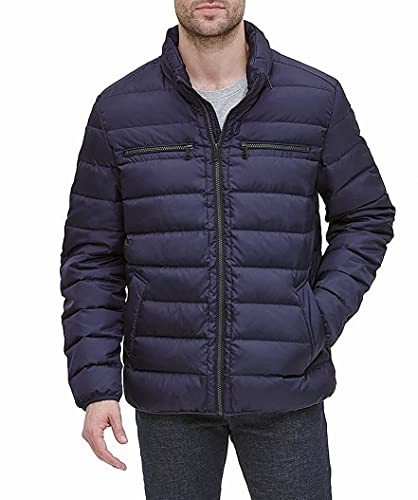 Cole Haan Signature Men's Packable Down Jacket, Navy, X-Large