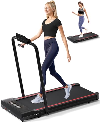 Freepi Treadmill-Under Desk Treadmill-2 in 1 Folding Treadmill-Walking pad-Treadmill 340 lb Capacity