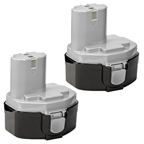 ExpertPower 2 Pack 14.4v 3000mAh NiMh Extended Battery for Makita 1433 1434 1435 1435F 192699-A 193158-3
