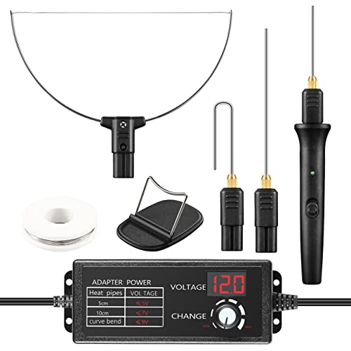 Aolloa Hot Foam Cutter, 4 in 1 Foam Cutter Set With 240V / 18W Digital Voltage Controller, Hot Cutting Set,Electric Cutting Machine Pen Tools Kit Wire, Mark Pen, For Polyethylene Styrofoam Carving