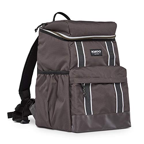 Igloo 30 Can Large Portable Insulated Soft Cooler Backpack Carry Bag, Olive