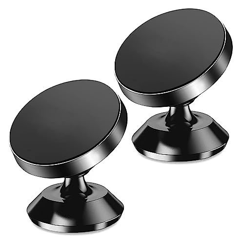 gunhunt 2 Pack Universal Dashboard Car Mount, Car Phone Holder, Portable Adjustable Cell Phone Mount for Car, Fits All Smartphones (Black)