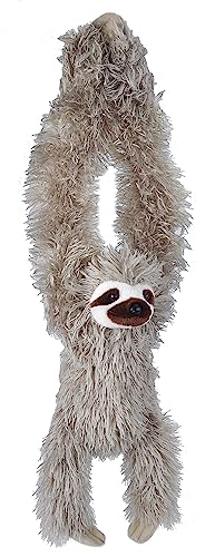 Wild Republic Hanging Three Toed Sloth Plush, Stuffed Animal, Plush Toy, Gifts for Kids, Zoo Animals, 30 inches