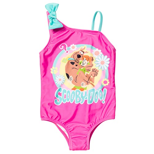 Scooby-Doo Shaggy Big Girls One Piece Bathing Suit Pink 10-12