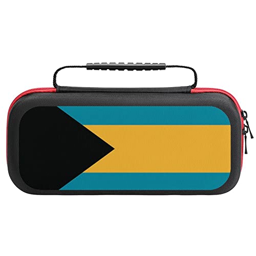 Bahamas Flag Compatible with Nintendo Switch Carrying Case Portable Travel Carry Cover Accessories With 20 Game Card Slots