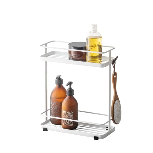 Yamazaki Home Tower Bath Rack - Bathroom Shower Storage Holder, Caddy Shelf Organizer - Small, 13' - Steel -