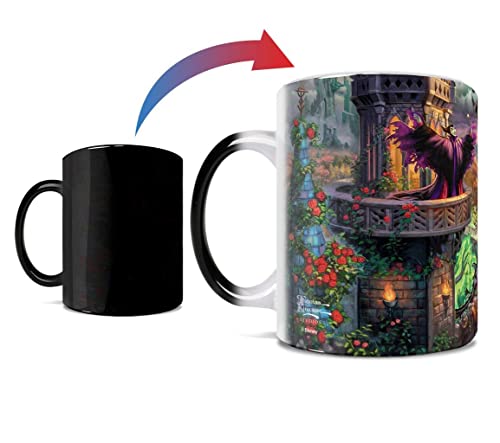 Morphing Mugs Disney – Sleeping Beauty – Maleficent’s Curse - Thomas Kinkade Studios - One 11 oz Color Changing Ceramic Mug – Image Revealed When HOT Liquid Is Added!