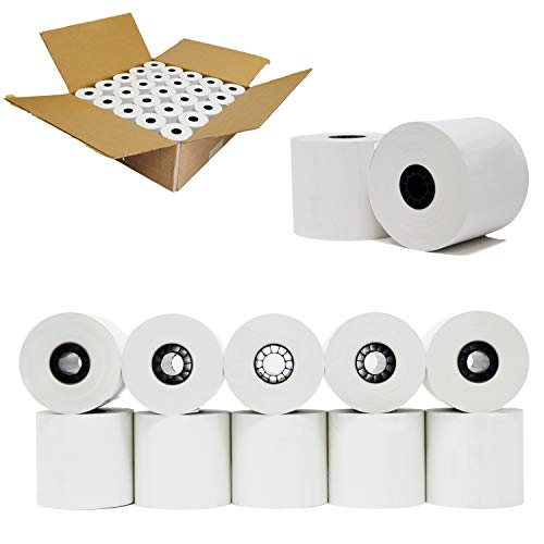 (100 Rolls) 2-1/4 x 200' 1-ply thermal paper rolls bpa free cash register tape - Eco Friendly Value Pack from RegisterRoll | Premium Quality Thermal Paper (100 ROLLS)