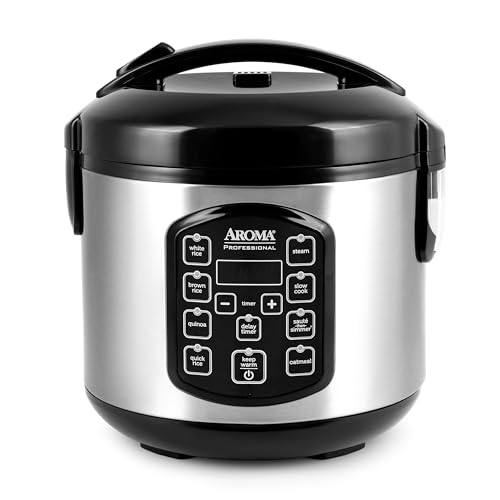 Aroma Housewares ARC-954SBD Cooker, 4-Cup Uncooked rice, Black