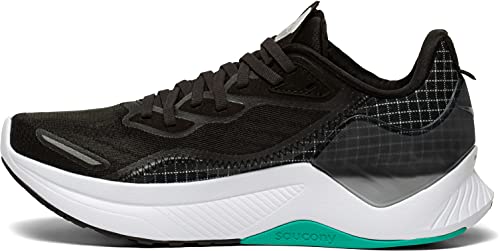 Saucony Women's Core Endorphin Shift 2 Running Shoe, Black/White, 9