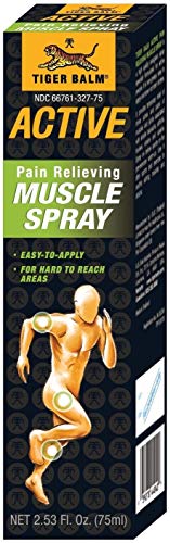 Tiger Balm Active Muscle Spray, 2.53 fl. oz. – Sports Spray Muscle Rub Spray – Analgesic Spray for Muscles – Spray for Back Discomfort, & More – Relieving Spray for Soreness