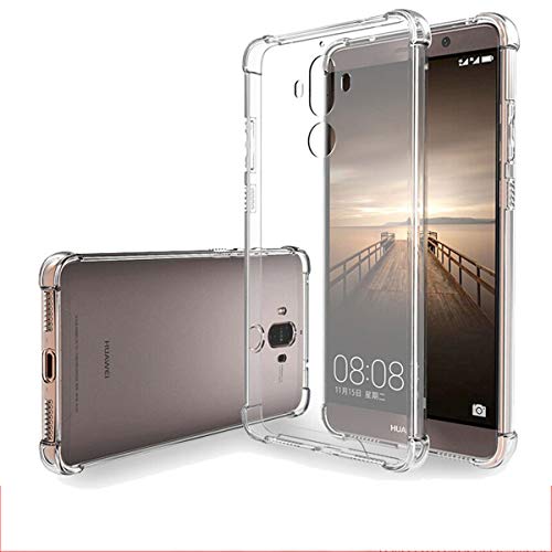 iCoverCase Compatible with Huawei Mate 9 Case, Crystal Clear Soft TPU Shock Absorption Bumper Slim Thin Case -Clear