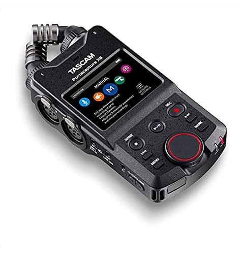 TASCAM Portacapture X6 32-bit Float Portable Audio Recorder, Field Recorder for Video, Music, Podcast, Voice, Podcasting