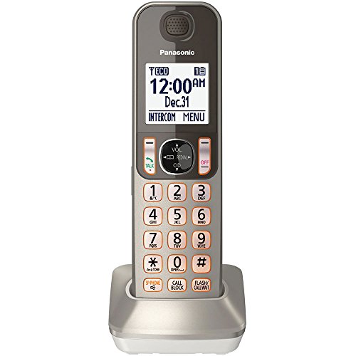 Panasonic Cordless Phone Handset Accessory Compatible with KX-TGF350N / KX-TGF352N & KX-TGF353N Series Cordless Phone Systems - KXTGFA30N (Champagne Gold)