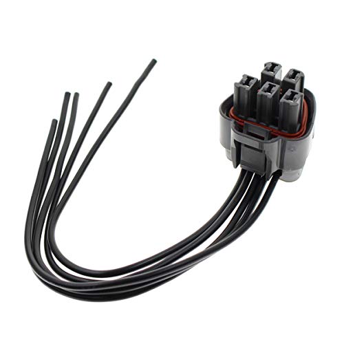 AUTOKAY New 90980-11077 Connector 5-way 5 pin Fuel Pump Compatible with Hyundai Black