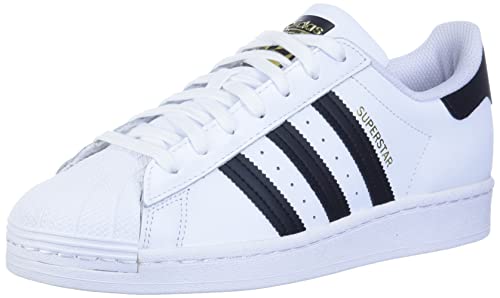 adidas Originals mens Superstar Sneaker, White/Black/White, 9.5 US