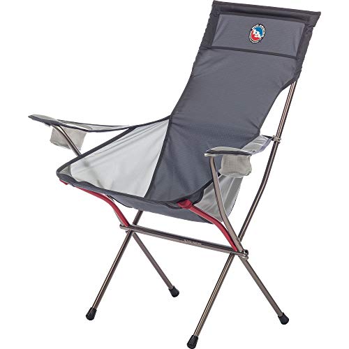 Big Agnes Big Six Armchair - High & Wide Luxury Camp Chair, Asphalt/Gray