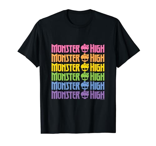 Monster High - Pride Stacked Rainbow Logo T-Shirt