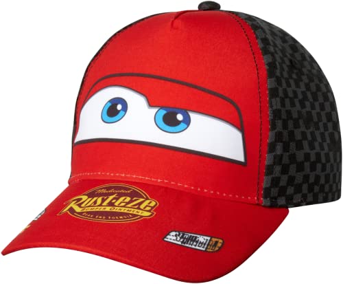 Disney Pixar Boys’ Cars Lightning McQueen Hat - Piston Cup Baseball Cap (Toddler/Boy), Size Age 2-4, Cars Red W/Black