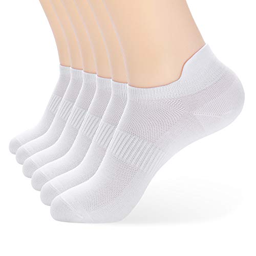 ATBITER Ankle Socks Womens and Men Thin Athletic Running Low Cut No Show Socks With Heel Tab 6/10-Pairs
