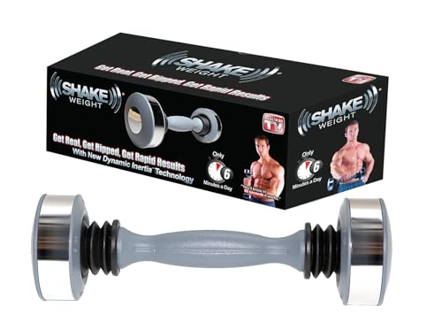 Shake Weight Strength- 5lb Shaking Weight Dumbbell for Arm Firming, Muscle Toning - Get Real Ripped & Rapid Results with New Dynamic Inertia Technology - Single Dumbbell Shaking Weight