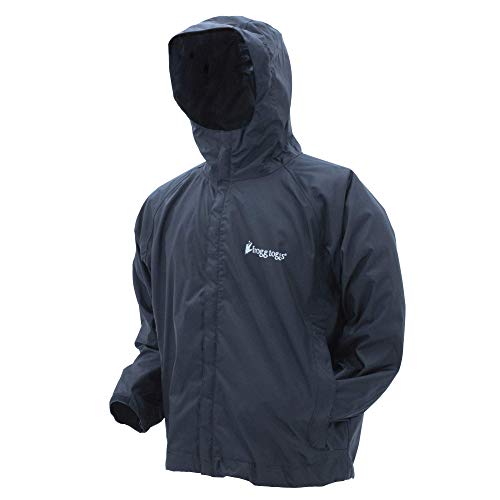 FROGG TOGGS Men's Stormwatch Waterproof Rain Jacket, Black, X-Large