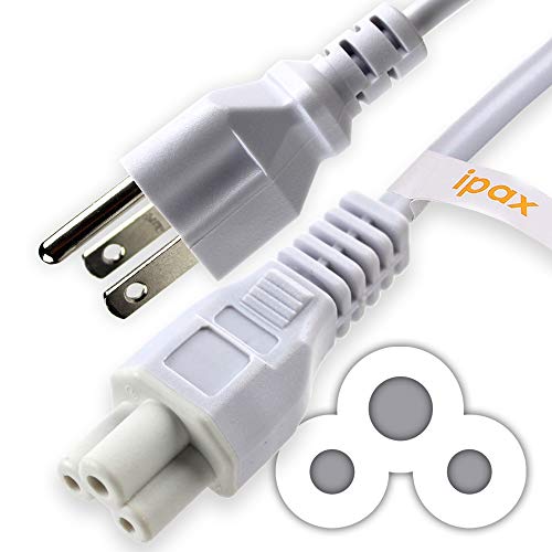 Ipax 10 Feet Hi-Quality 3-Prong Copper AC Adapter Power Supply Cord Cable Compatible with Mac Studio LG TV 32lLN300 UB 47LB6300 42LN5300 43LF5400 55LF6000 HD