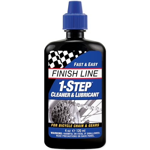 Finish Line 1-Step Bicycle Chain Cleaner & Lubricant 4oz Squeeze Bottle