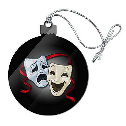 Drama Comedy Tragedy Masks Theater Acrylic Christmas Tree Holiday Ornament
