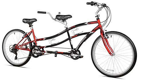 Northwoods Dual Drive Tandem Bike, 26-Inch, Red/Black