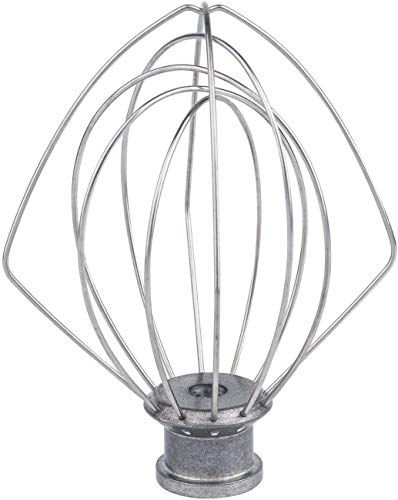 KITCHPOWER K45WW Wire Whip Attachment for Tilt-Head Stand Mixer for KitchenAid Stainless Steel Egg Cream Stirrer, Flour Cake Balloon Whisk