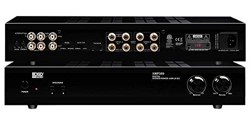OSD 300W Stereo Power Amplifier, Dual Source Input, Bass & Treble Control, Auto-On, Class D XMP300