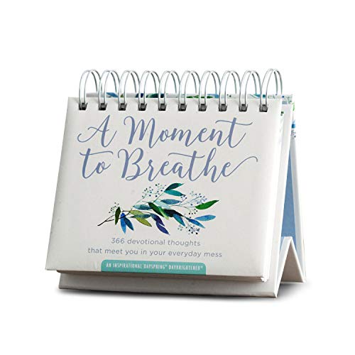 DaySpring - A Moment To Breathe: 366 Devotional Thoughts That Meet You in Your Everyday Mess: An Inspirational DaySpring DayBrightener - Perpetual Calendar, 1.5' x 5.5' x 5.5' (90857)
