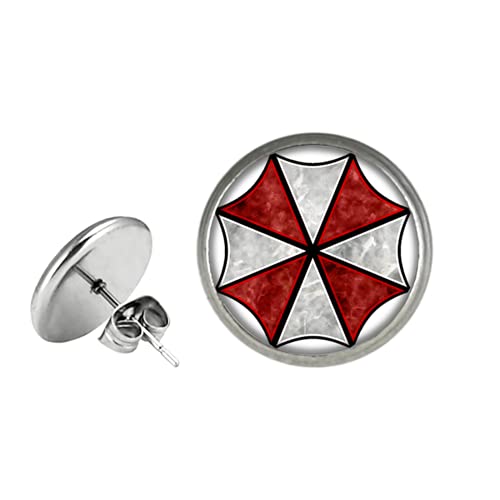 Resident Evl Earrings Stud, Anime Cartoon Metal Ear Studs, Gifts for Women, Men, Girls and Boys