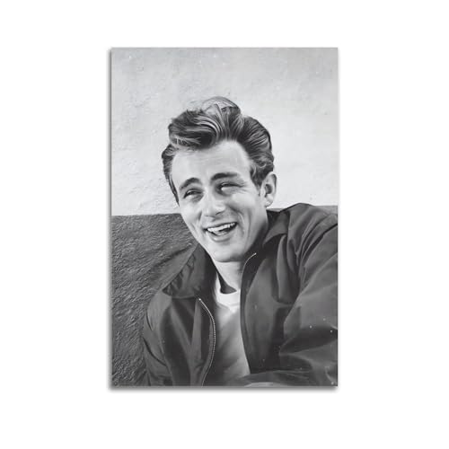 James Dean Celebrity Poster Photo Poster Celebrity Rock Posters Canvas Poster Wall Art Vintage Decoration Pictures Home Decor12x18inch(30x45cm) Unframe-style