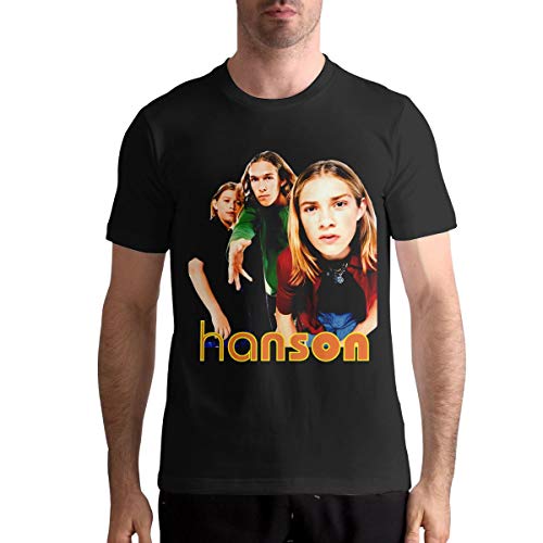 LloydRValdivia T Shirts Men's Tops Short Sleeved Round Neck Cotton Shirt M Black