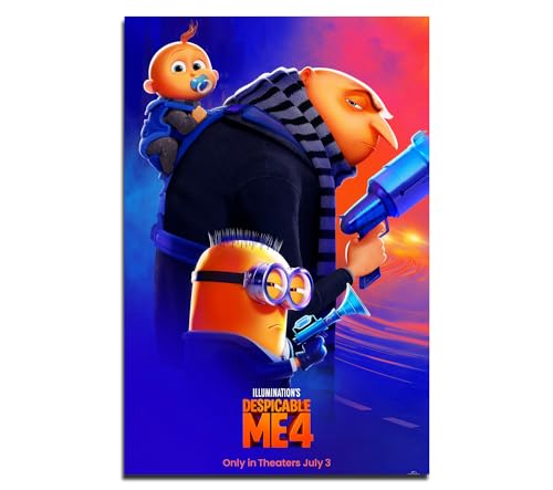 Despicable Me 4 2024 Movie Poster Home Decor 16x24, Unframed