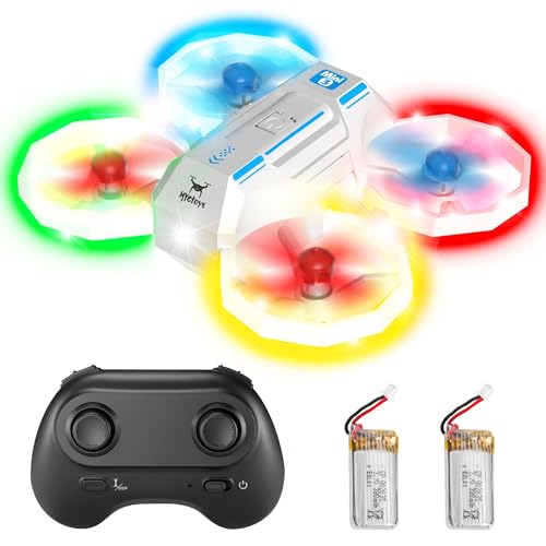 HYG Toys Mini Drones for Kids, RC Drone with Turn Signal Light, Small RC Quadcopter for Beginners, 3D Flips, Headless Mode, and Multiple light modes