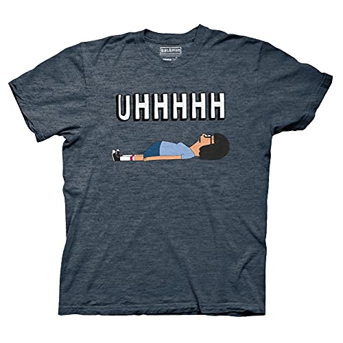 Ripple Junction Bob’s Burgers Tina Belcher UHHHH Adult T-Shirt Heather Navy