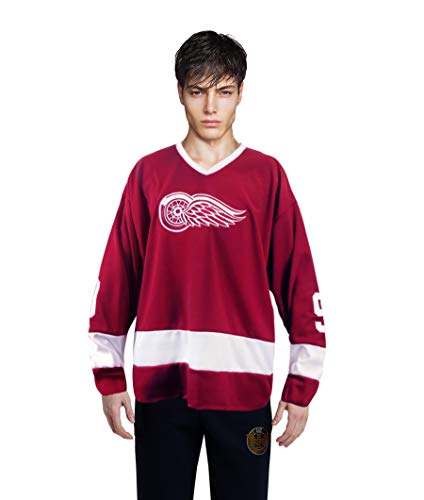 Howe Ice Hockey Jersey Ferris Bueller Day Off Costume Replica Shirt (XL) Red