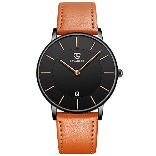 BEN NEVIS Mens Watches, Minimalist Fashion Simple Wrist Watch for Men Analog Date with Leather Strap