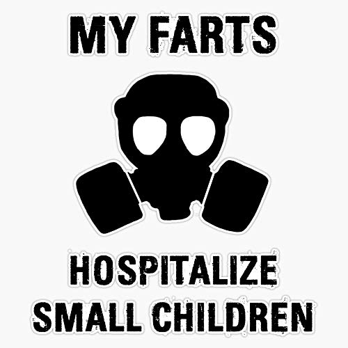 Funny Farts Sticker Decal Bumper Sticker 5'