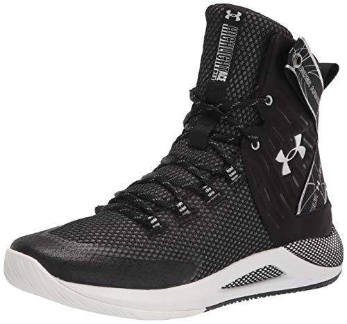 Under Armour womens Hovr Highlight Ace Volleyball Shoe, Black/White, 6.5 US